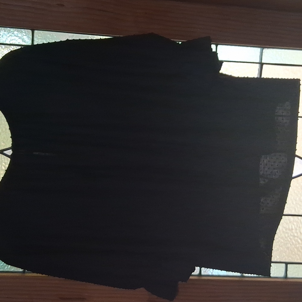 Lucky Brand Black Textured Top